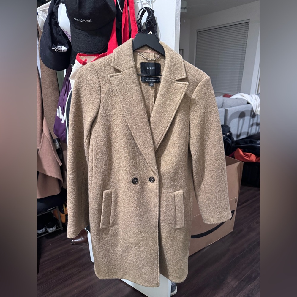 Daphne topcoat in Italian boiled wool